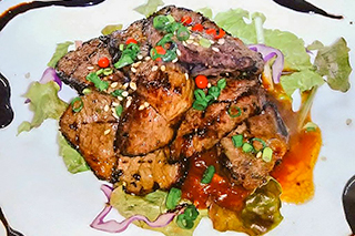 えぞ鹿ガーリック焼きの写真